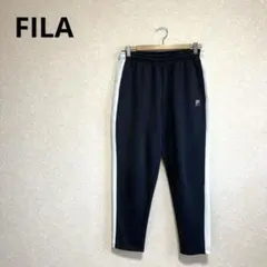 FILA フィラ ジャージパンツ テーパードパンツ ウエストゴム ネイビー Lのサムネイル
