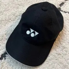 YONEXブラックメッシュキャップ ロゴ入り