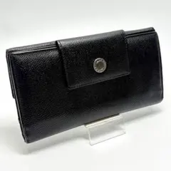 ブルガリ　長財布　ブラックレザー　三つ折り財布　メンズ　レディースのサムネイル