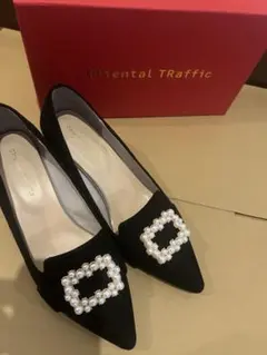 ORiental TRaffic パールバックル パンプス ブラックのサムネイル