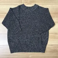 INGNI Vネックニット Mサイズ ミックスニット 黒 白 グレー