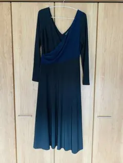 LAUREN RALPH LAUREN Vネック長袖ワンピース 4