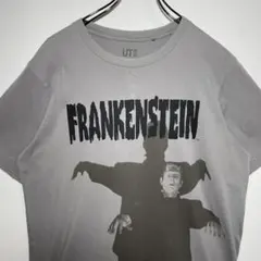 フランケンシュタイン　Tシャツ　サイズL ユニクロ　コラボ　デカロゴ　希少　古着