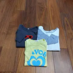 女児130cm ロンT 秋冬 ３枚セット