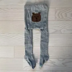 Baby gap くまさん　ケーブルタイツ　12-24m グレー