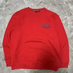 Da Hui レッド クルーネック トレーナー Mサイズ g9