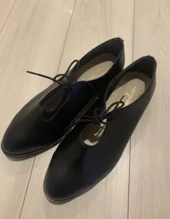 chocolat ブラック レースアップシューズ 23.5cm