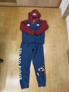 新品　ジェラートピケ　マリオフード付ルームウェア ONE SIZE
