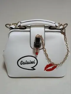 VARIOUS STYLE キスマーク付き リップチェーン ショルダーバッグ