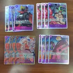 紫 麦わらの一味 SR 4種×4枚セット