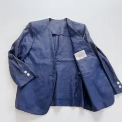 美品✨リネン100% Burberrys テーラード ジャケット　ネイビーのサムネイル