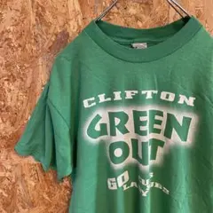 AE9346 90‘US古着 半袖Tシャツ グリーン メンズ ポス