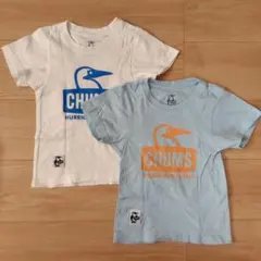 【2枚組】CHUMS ホワイト Tシャツ キッズ Sサイズのサムネイル