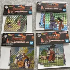 ドラゴンボール　一番くじ　I賞 フレークプリズムステッカー　4セット