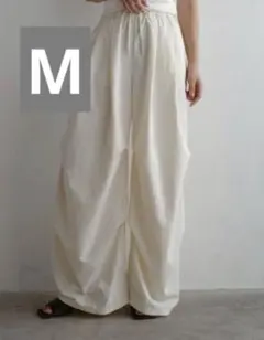【新品】しまむら Hideka コラボ ボリュームパンツ　アイボリー M