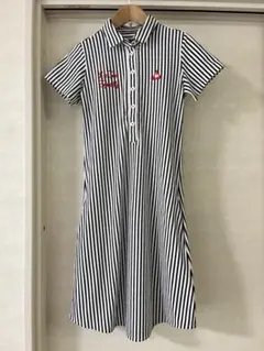 【S】ルコックスポルティフ　ルコック　ゴルフ　ゴルフウェア　ストライプワンピース