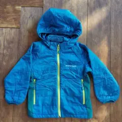 mont-bell 中綿コート フード付き 青 100