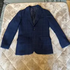 UNITED ARROWS テーラードジャケット ネイビー チェック　美品