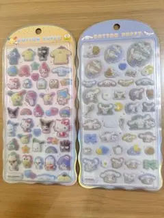 Sanrio コットンパフィーシール　シナモロール　サンリオキャラクターズ