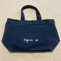 agnès b. ネイビー トートバッグ