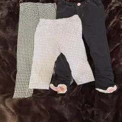 フリース裏地付きパンツ3点セット