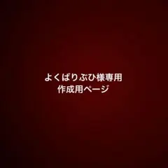 よくばりぶひ様専用作成ページ