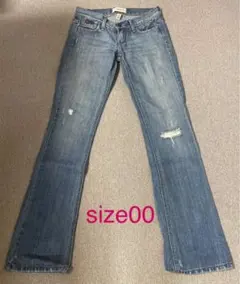 アバクロ:ジーンズ ダメージフレアデニム size 00