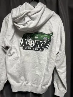 XLARGE LIBERTY WALK コラボパーカー　グレー　R35 GTR