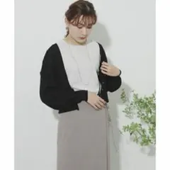 【SENSE OF PLACE】Vネックショートカーディガンのサムネイル