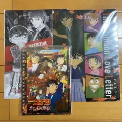 名探偵コナン 下敷き2枚、リングノートセット