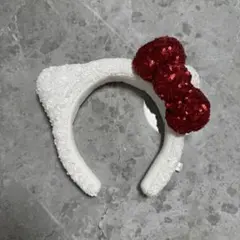 ユニバーサルスタジオジャパン　カチューシャ　ハローキティ　スパンコール