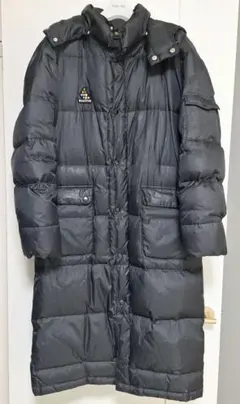 SVOLME ブラック ベンチコート フード付き