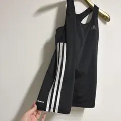 adidas アディダス 水陸両用　ブラカップ付きタンクトップ ブラックL ヨガのサムネイル