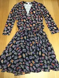 ダイアンフォンファステンバーグ ラップワンピース 花柄