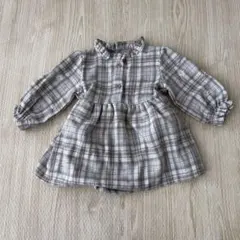 バースデイ　ワンピース型ロンパース　ママラク　80cm