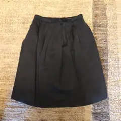 デザインワークス　D'agita 黒 プリーツスカート ひざ丈のサムネイル
