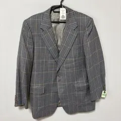 新品　SIEG FRIED グレージュ　チェック　ウール　ジャケット