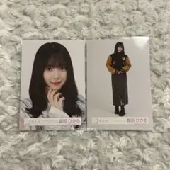 櫻坂46 森田ひかる シルバー衣装 スタジャンコーデ ヨリ ヒキ 生写真
