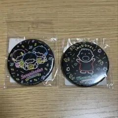 新品未開封 サンリオゴロピカドン＆みんなのたあ坊 缶バッジセット 昭和レトロ
