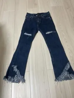 EMODA フレアデニム ダークブルー