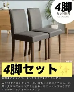 【4脚　美品✨】エア・リゾーム　WESTシリーズ ダイニングチェア 4脚セット