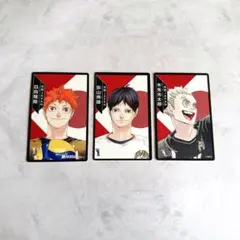 ハイキュー！！ 排球援！ボドゲ カードゲーム 特典 3枚セット