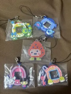 ③一番くじ　たまごっち　F賞 きらきらラバーチャーム 5点セット