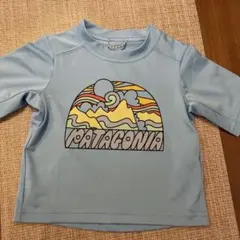 patagonia ラッシュガード 12-18M 水色　水遊び　水着