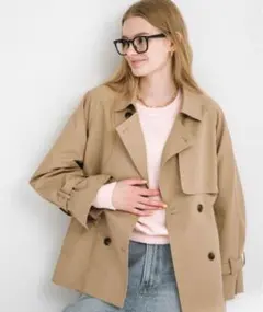 未使用タグ付アーバンリサーチサニーレーベル撥水ショートトレンチコート