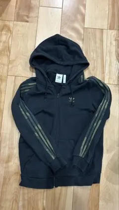 adidas ブラックパーカーセットアップ XL