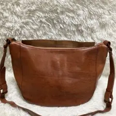 genten ショルダーバッグ レザー ゲンテン 茶色 ブラウン