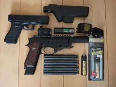 東京マルイ M93R 電動ガン マガジン4本・バッテリー＆グロック17 ガスガン 東京マルイ M93R 電動ガン マガジン4本・バッテリー＆グロック17