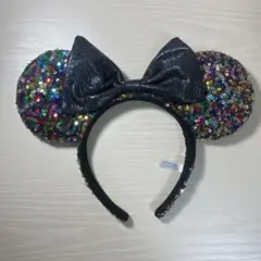 ミニーマウス耳カチューシャ（スパンコール）