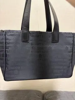 MARY QUANT ブラック トートバッグ